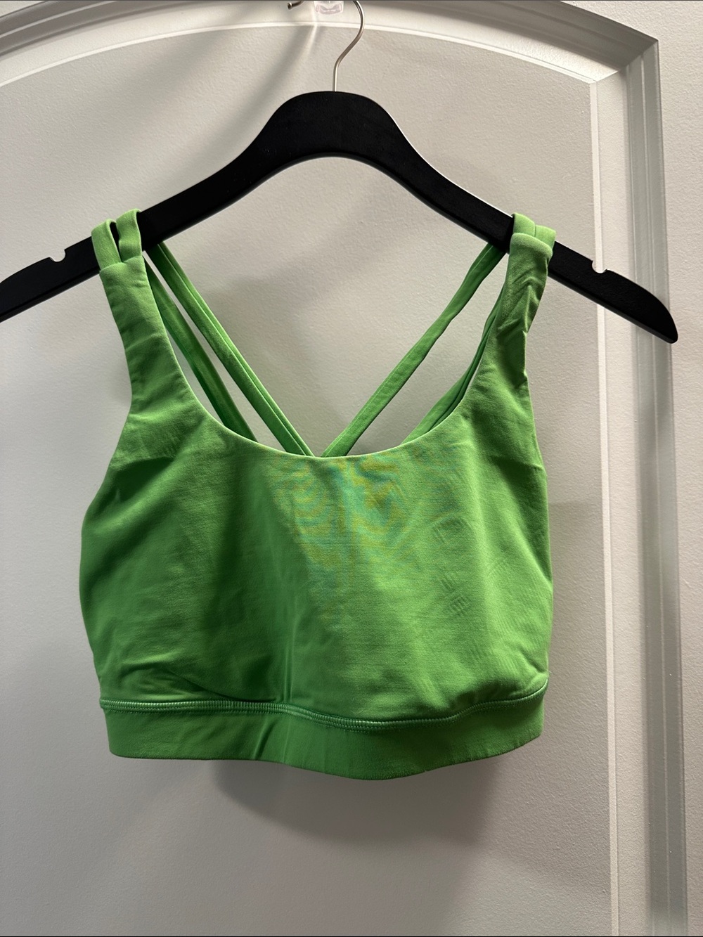lululemon athletica Neon Green Strappy Sports Bra